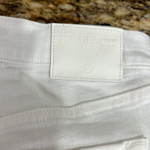 True Religion Halle High Rise Super Skinny White Jeans Size 32 - Picture 4 of 9